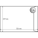 Top Office Плик, C4, 229 x 324 mm, хартиен, със самозалепваща лента, бял, 250 броя (1560120009)