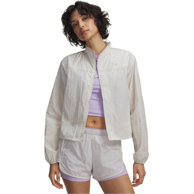 Under Armour Дамско яке Under Armour Womens Explor Trail Run Wind Jacket - White/Purple