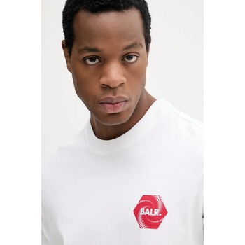 BALR Памучна тениска balr. в бяло с принт b1112.1303 (b1112.1303)