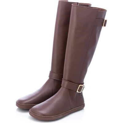Shapen Glam Brown Leather barefoot čižmy