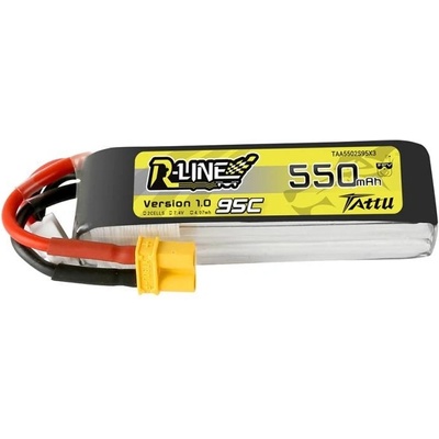 Tattu Батерия Tattu R-Line 550mAh 7.4V 95C 2S1P XT30 (TAA5502S95XT3)