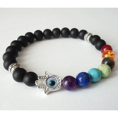 Blingstar náramek Hamsa ruka Fátimy čakrový čakry 2294