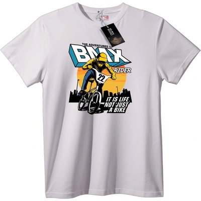 NOONEBRAND Тениска BMX Ездач: Животът, а не просто велосипед - XS, Black