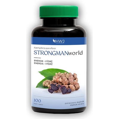 Herbal World STRONGMANworld Zázvor černý 100 kapsúl