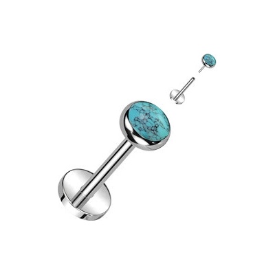 Šperky4U piercing do brady PUSH IN labreta titan TIT1319