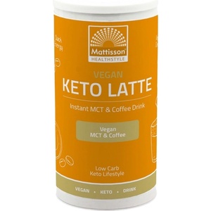 Mattisson Healthstyle Vegan Keto Latte | Instant MCT & Coffee [200 грама] Амарето