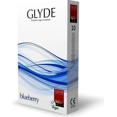 Glyde Blueberry 53 mm ochucené veganské latexové 10 ks