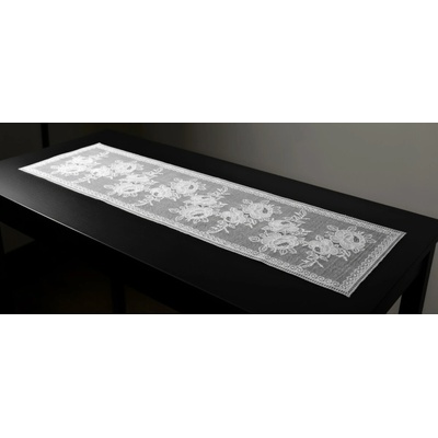 MyBestHome Žakárový ubrus běhoun Jiliana šedá 120x160 cm