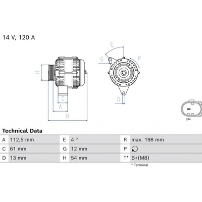 generátor BOSCH 0 986 084 720