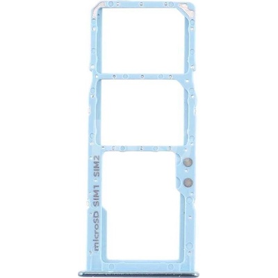 Držiak SIM karty a SD karty Samsung A515F, A715F Galaxy A51, A71 Farba: modrá