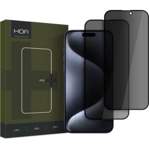 HOFI ANTI SPY GLASS PRO+ 2-БРОЯ защитено стъкло за поверителност iPhone 16 Pro Max Privacy (5906302310890)