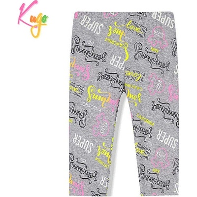 Kugo dívčí 3/4 legíny šedé FV6736