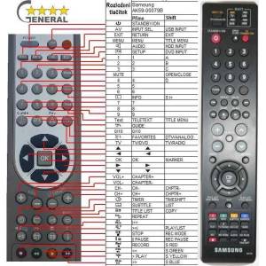 GENERAL SAMSUNG AK59-00079D - съвместимо дистанционно управление на марката General (AK59-00079D) Дистанционно