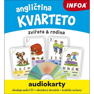 Angličtina kvarteto zvířata a rodinaů