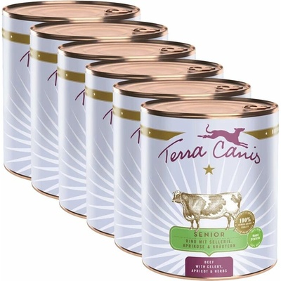 Terra Canis Senior Beef with celery apricots & herbs 6 x 800 g