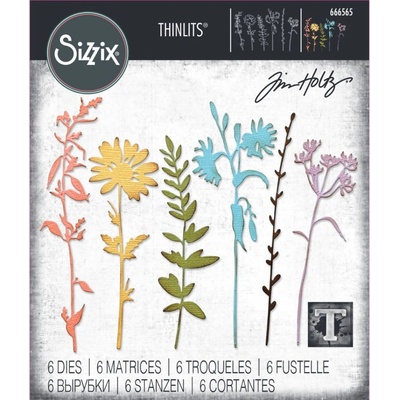 Sizzix vyřezávací šablona Wildflowers by Tom Holtz – Zboží Dáma