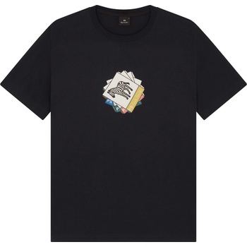 PS Paul Smith Тениска PS Paul Smith Men's CardsZeb Graphic T-Shirt - Blue 49
