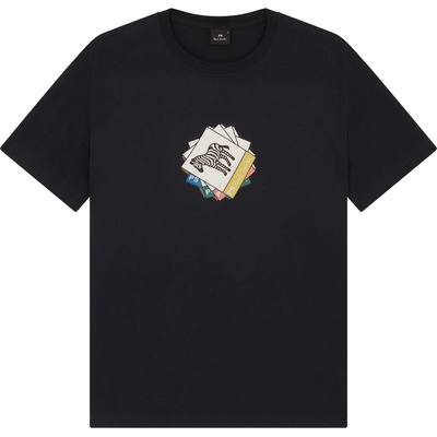 PS Paul Smith Тениска PS Paul Smith Men's CardsZeb Graphic T-Shirt - Blue 49