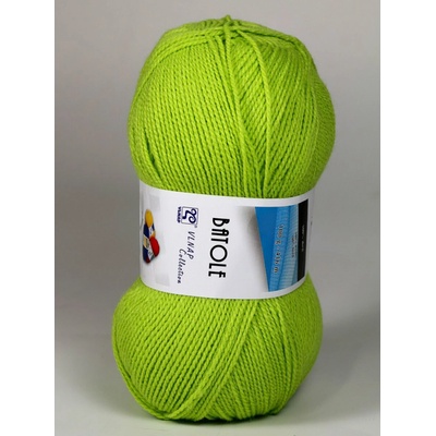 Pletací příze Vlnap BATOLE 55215 zelená, klasická, 100g/416m
