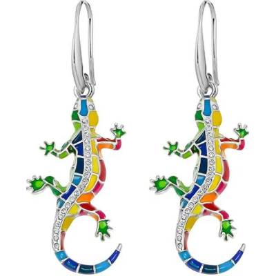 CRYSTalp Hravé visací náušnice s krystaly El Drac 74033.E