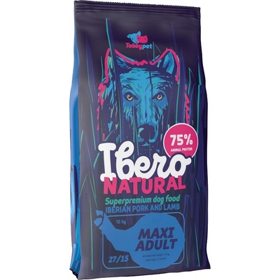 Ibero Natural Adult Dog Maxi Pork & Lamb 4 x 3 kg