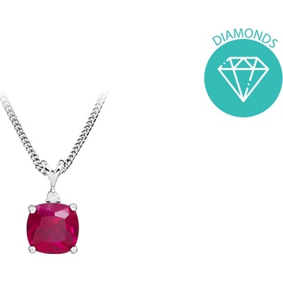 JVD Dámský stříbrný briliantový přívěsek SVLP0503SH8R100