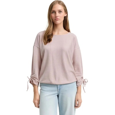 Тениска Tom tailor Structured Stripe T-shirt - Pink (Small Dusty Rose White Stripe)