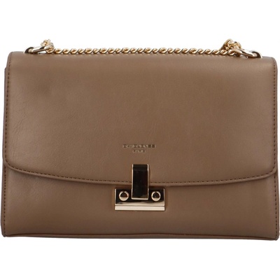 Módní dámská malá koženková crossbody Alison hnědá