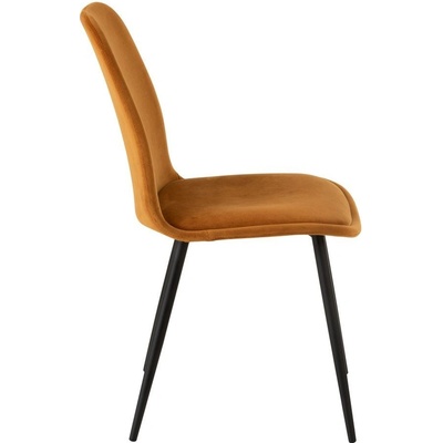 J-Line by Jolipa Chair Claire Ochre Okrová sametová
