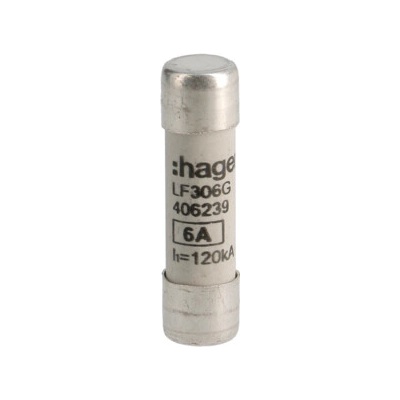 HAGER Pojistka LF306G, velikost 10x38, válcová (balení 10ks) LF306G
