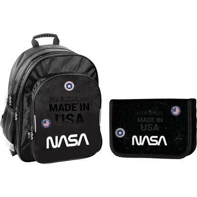 Paso tříkomorový batoh + penál Nasa