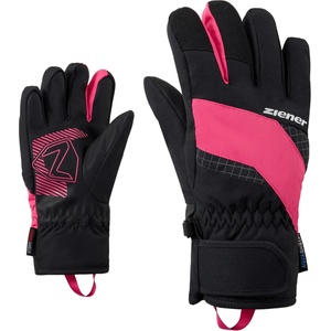 Ziener Детски ръкавици Ziener Kid's Luuki-Z AS Gloves - Black. Pop Pink - размер 5 (EU) (202-8642-0415)