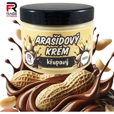 Rage Fitness Arašídový krém křupavý 100% 500 g