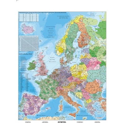 Stiefel Mapa Európa PSČ