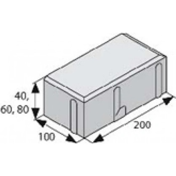 Best Klasiko Standard 40 mm přírodní beton 1 m²