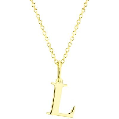 Gemmax Zlatý řetízek s písmenem „L“ GUSYN-43331-36261