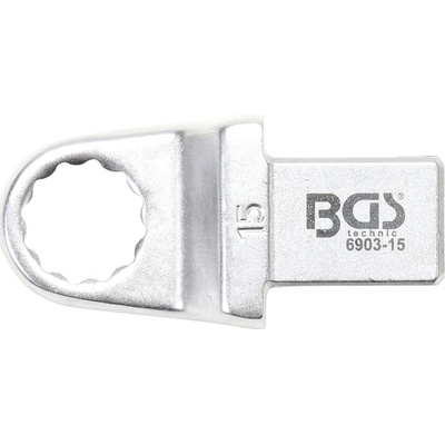 BGS Technic Nástrčný očkový kľúč 15 mm upnutie 14 x 18 mm BGS 6903-15