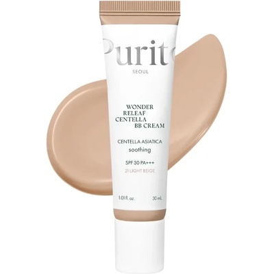 Purito SEOUL Wonder Releaf Centella BB Cream #21 Light Beige - BB крем с екстракт от азиатски гасло - 30мл