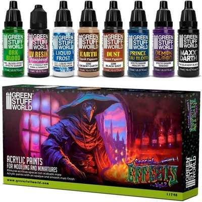 Green Stuff World Paint Set Special Effects Vol.2 8× 17 ml
