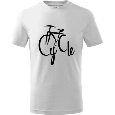 Cycle kolo tričko dětské bavlněné bílá