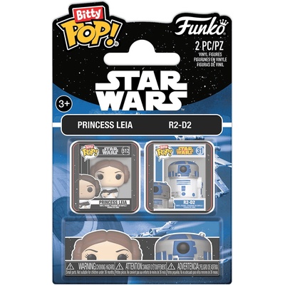Funko Комплект мини фигури Funko Bitty POP! Movies: Star Wars - Leia & R2D2 (104575)