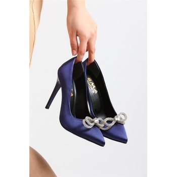 Johns Athletic Дамски официални обувки с декоративни камъчета 1116 - Тъмносини #366336 (366336_Тъмносин)