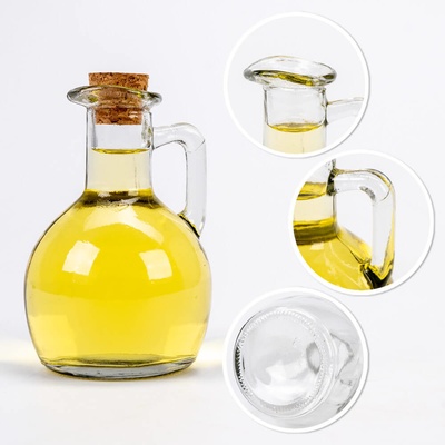 Skleněná láhev na olej 150 ml se zátkou
