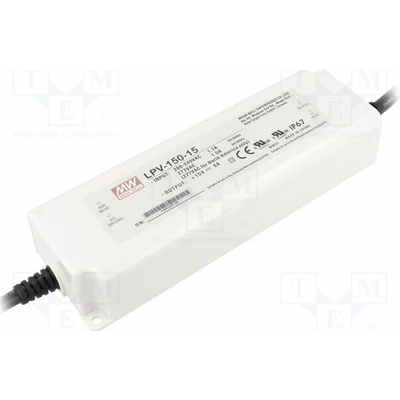MEAN WELL LPV-150-15 Napájecí zdroj: spínaný; LED; 120W; 15VDC; 8A; 180÷305VAC; IP67
