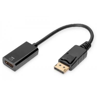 DB-340415-002-S адаптер за видео кабел 0, 2 м DisplayPort HDMI Черен (DB-340415-002-S)