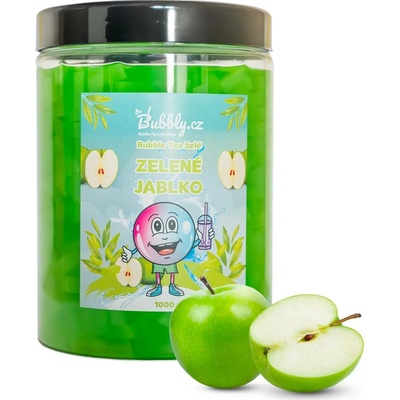 Bubbly.cz Domácí Bubble Tea Želé zelené jablko 1 kg