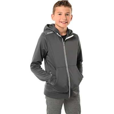 Bauer mikina Team Fleece Zip YTH šedá