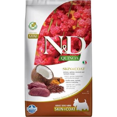 N&D Quinoa DOG Skin & Coat Venison & Coconut Mini 0,8 kg