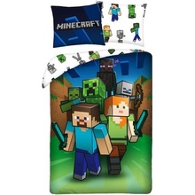 Halantex bavlna obliečky Minecraft motív Útok 70x90 140x200