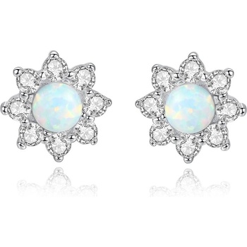 Silenti Jewelry Сребърни обеци "Топлина" - Светъл